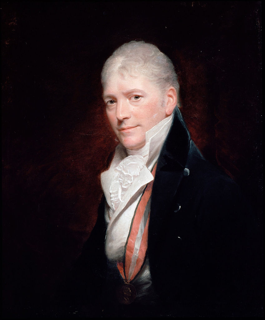 Self-Portrait after Beechey, vintage artwork by Peter Bourgeois, 12x8" (A4) Poster