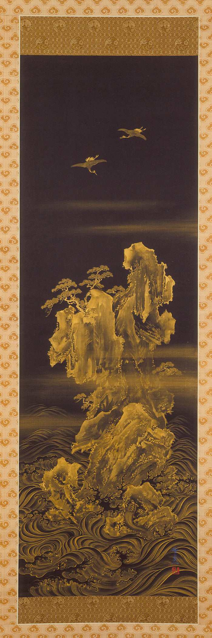 Isle of the Imortals, vintage artwork by Suzuki Kiitsu, A3 (16x12") Poster Print
