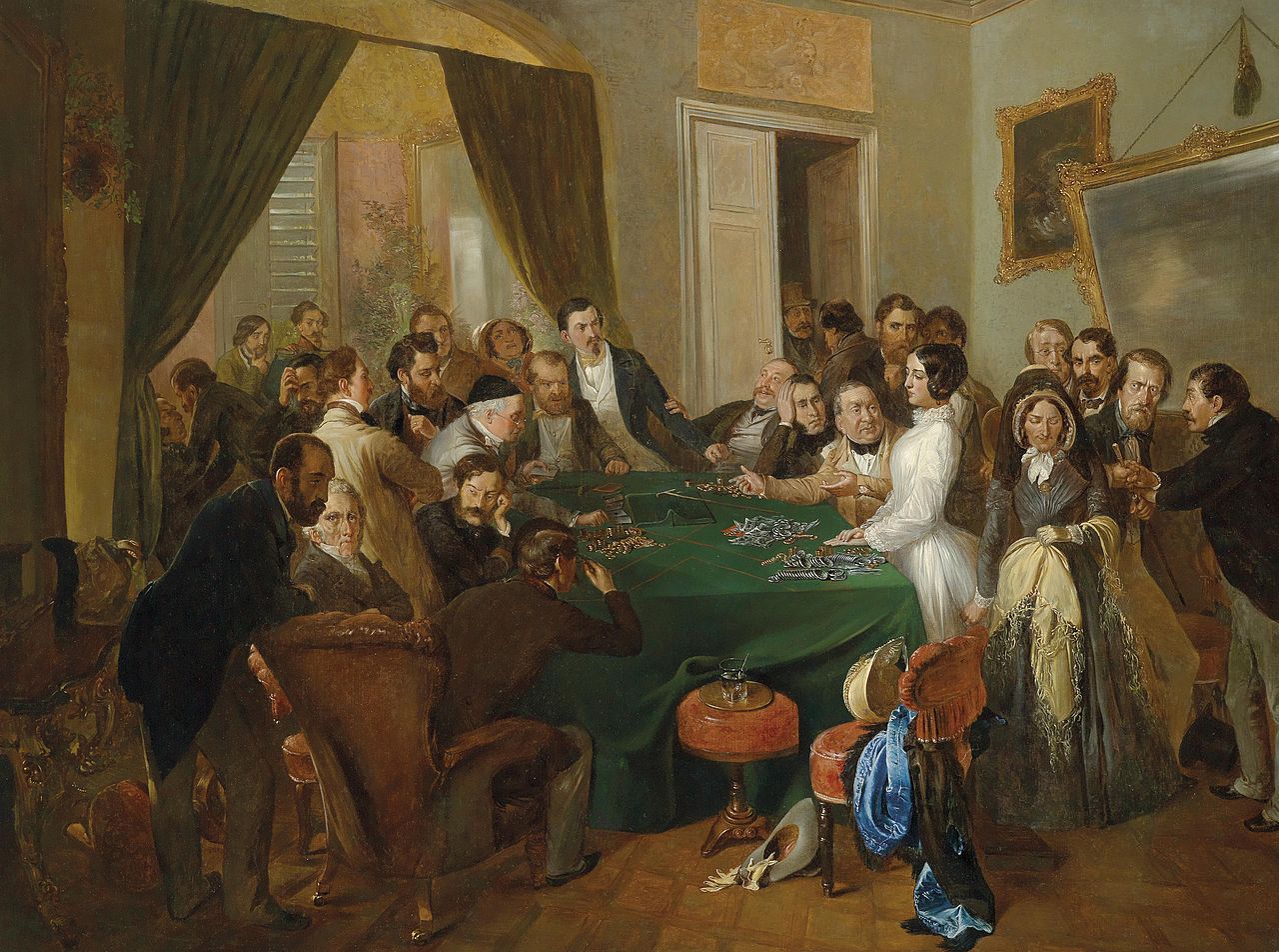 La Traviata - The eclat at the table, vintage artwork by Carl d'Unker, 12x8" (A4) Poster
