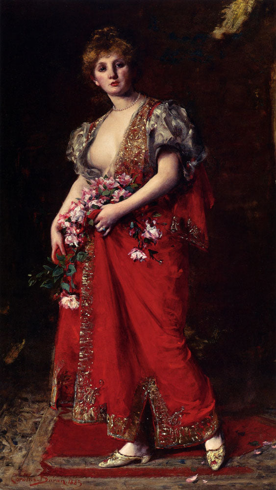 La Fille De L'Emir, vintage artwork by Charles Auguste Émile Durand, 12x8" (A4) Poster