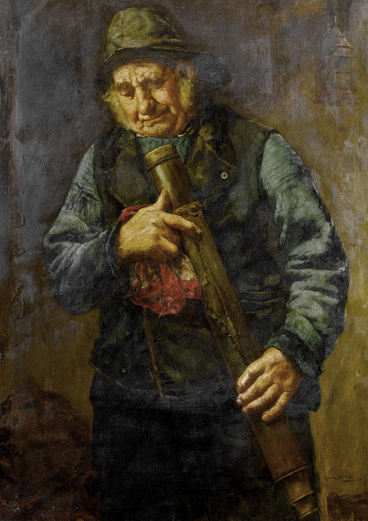 Inspecting the lens, vintage artwork by Edwin Harris, 12x8" (A4) Poster