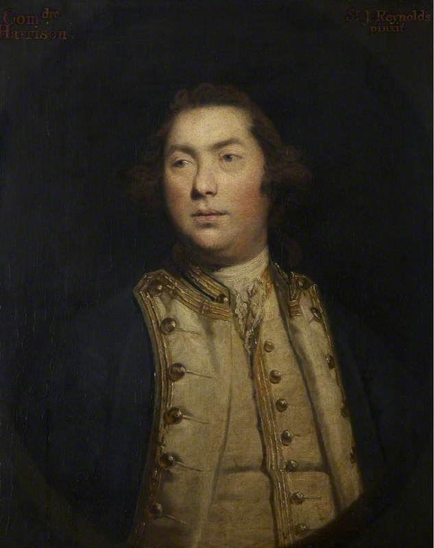 Commander John Harrison, vintage artwork by Sir Joshua Reynolds, 12x8" (A4) Poster