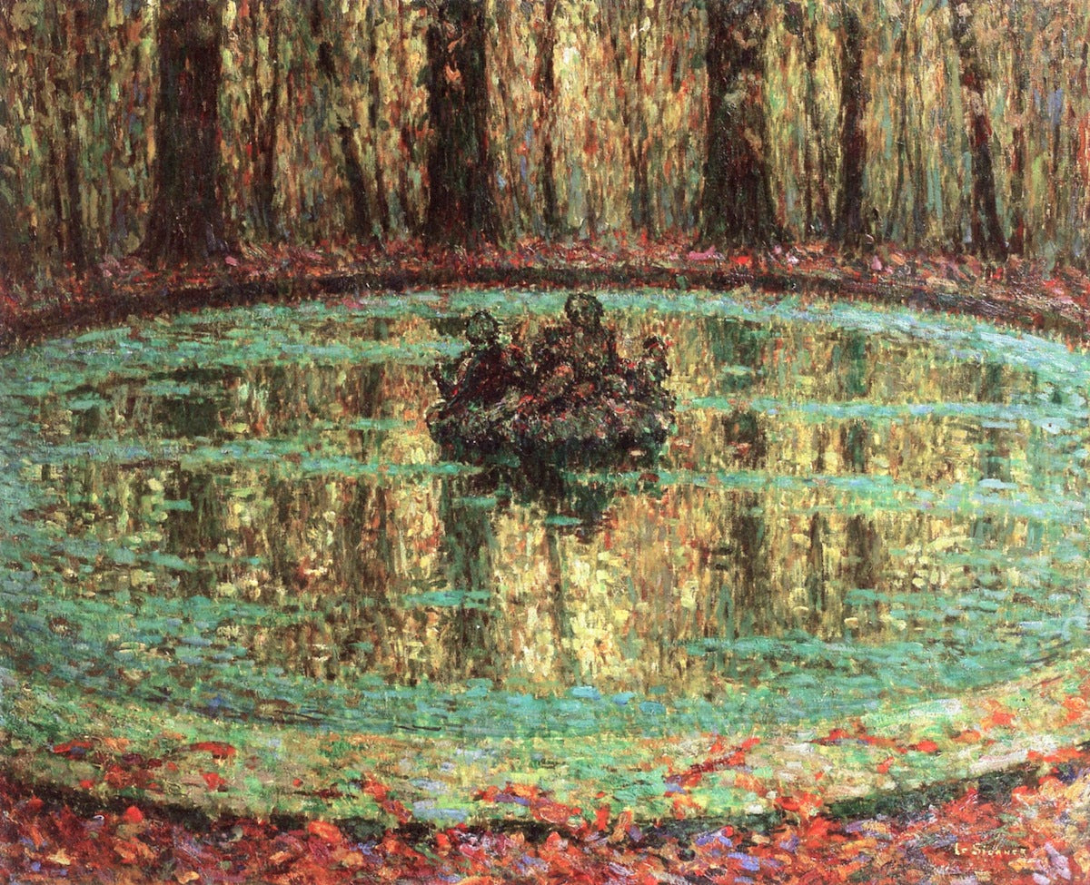 Bassin, Lentilles Vertes by Henri Le Sidaner,A3(16x12")Poster