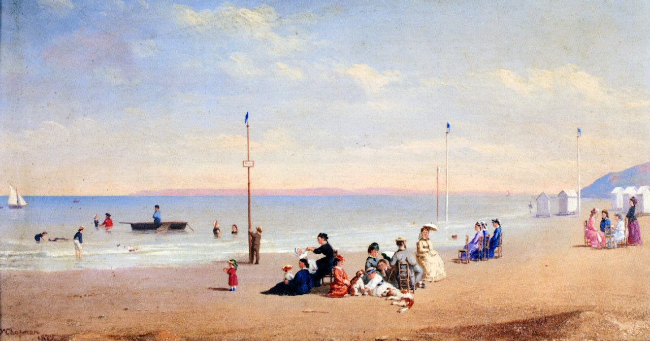 Trouville, vintage artwork by John Watkins Chapman, 12x8" (A4) Poster