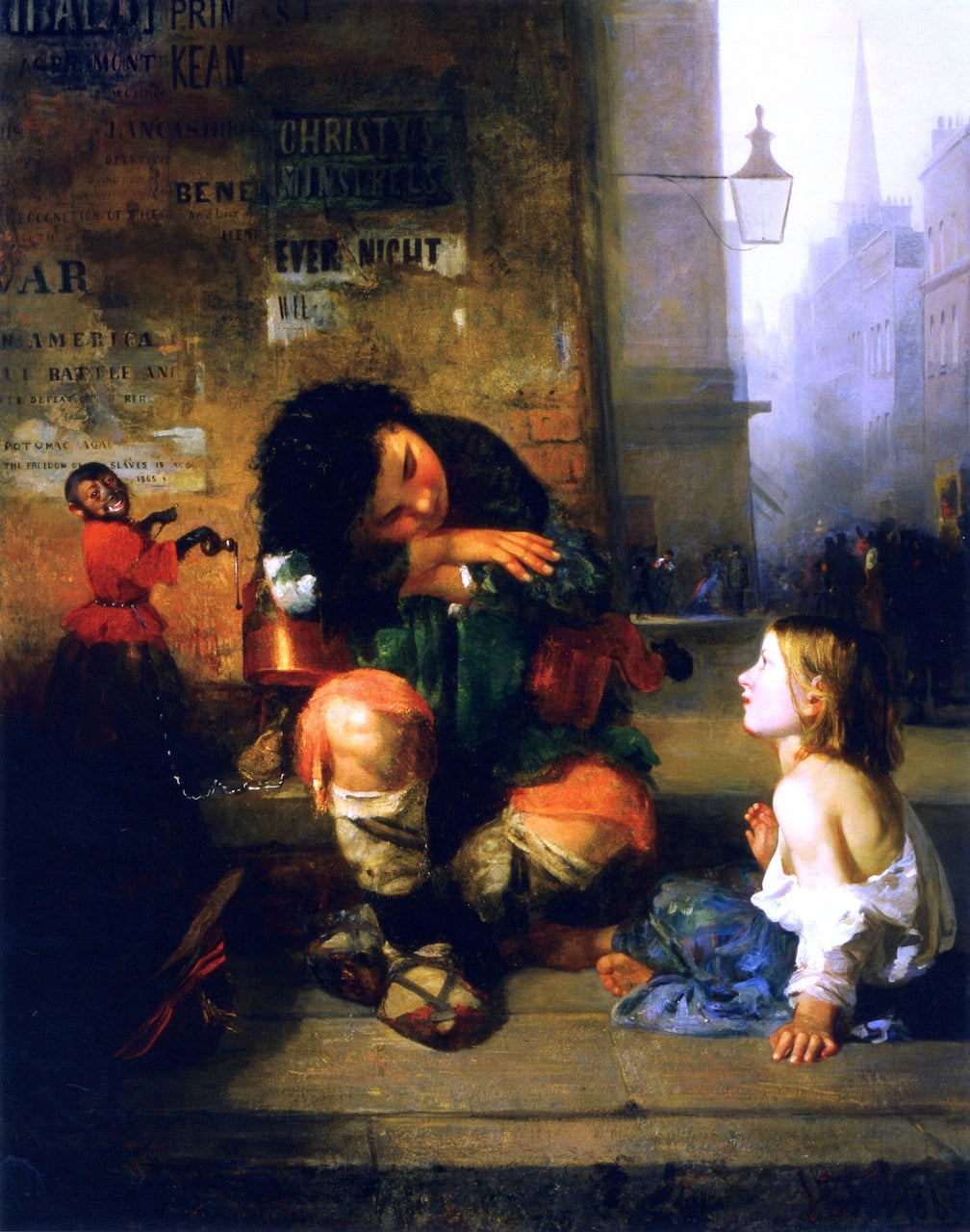 The Savoyard Boy in London, vintage artwork by James E. Freeman, A3 (16x12") Poster Print