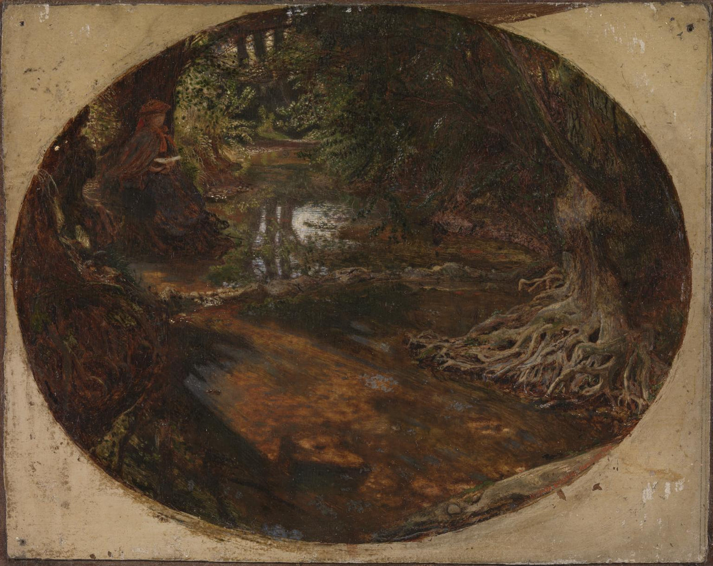 The Brent at Hendon, vintage artwork by Ford Madox Brown, A3 (16x12") Poster Print