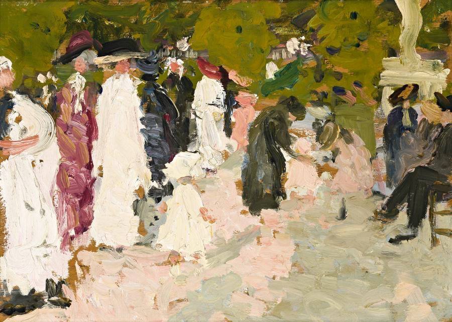 Luxembourg Gardens, Paris by Emanuel Phillips Fox,A3(16x12")Poster