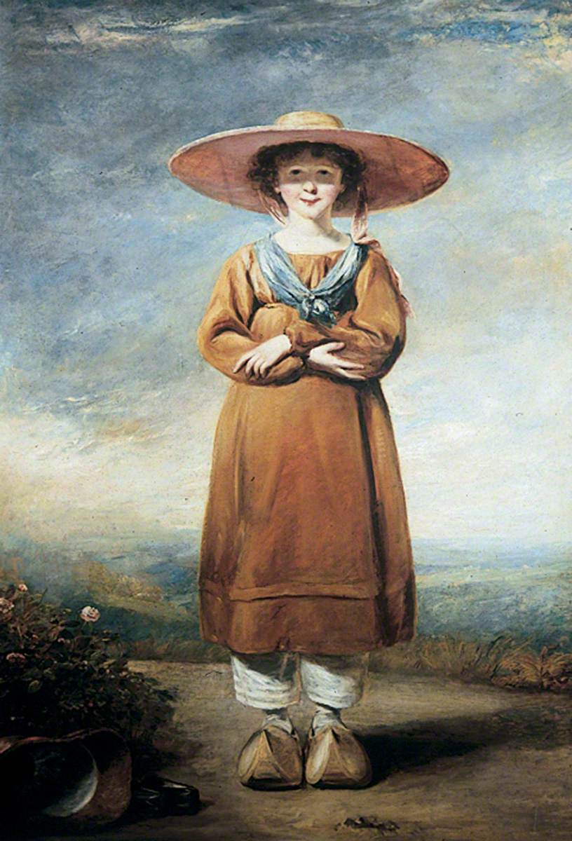 Portrait of the Artist's Daughter, vintage artwork by John Jackson, 12x8" (A4) Poster