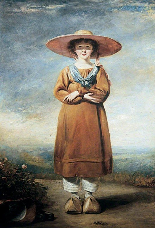 Portrait of the Artist's Daughter, vintage artwork by John Jackson, 12x8" (A4) Poster