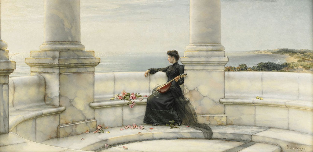 Daydreaming, vintage artwork by Pieter Haaxman, 12x8" (A4) Poster