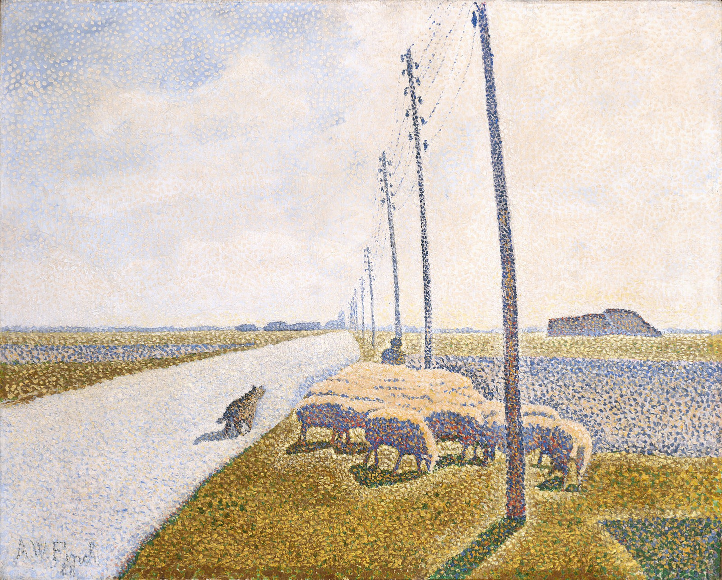 Country Road By The North Sea by Alfred William Finch,A3(16x12")Poster