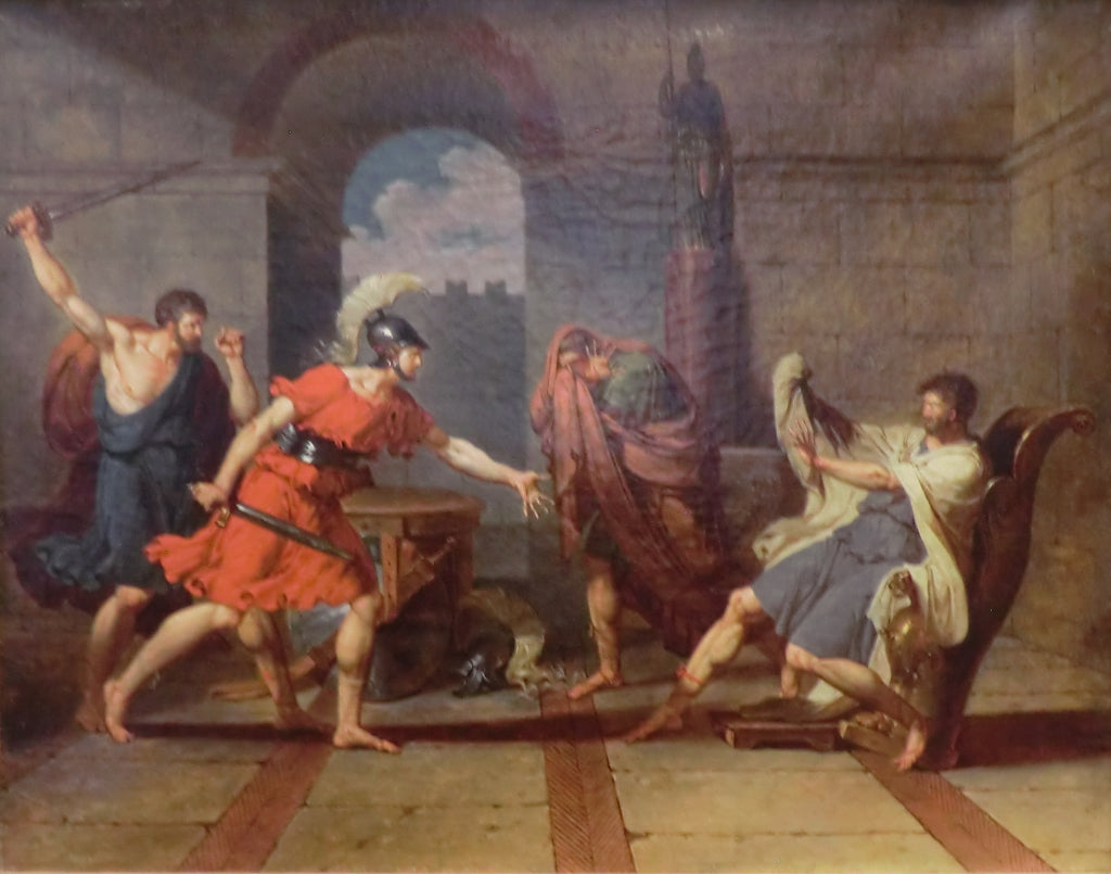 Timoleon, vintage artwork by Charles Meynier, 12x8" (A4) Poster