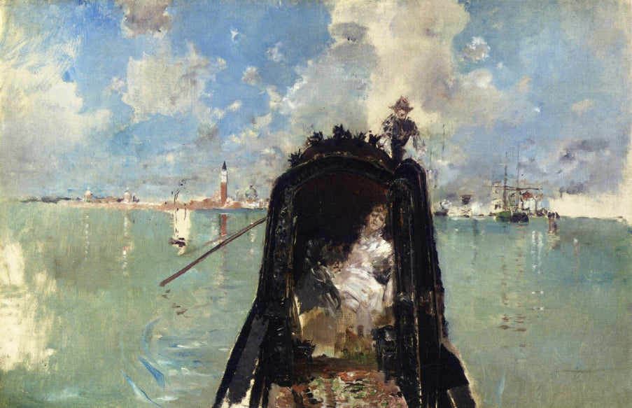 Giorgio Maggiore in the Background by Robert Frederick Blum,A3(16x12")Poster
