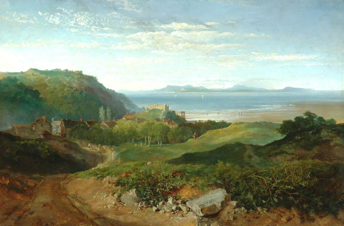 Heysham, Lancashire, vintage artwork by Edmund John Niemann, A3 (16x12") Poster Print