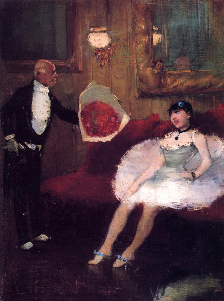 The Admirer by Jean-Louis Forain,A3(16x12")Poster