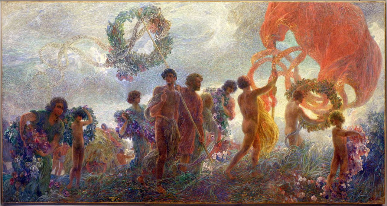 New People, vintage artwork by Plinio Nomellini, 12x8" (A4) Poster