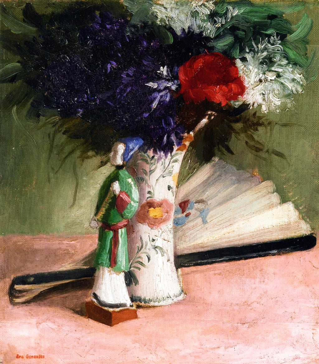 Bouquet of Violets, vintage artwork by Eva Gonzales, 12x8" (A4) Poster