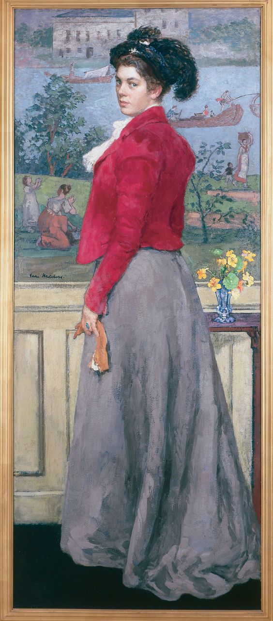 Kate Kendall, vintage artwork by Gari Melchers, 12x8" (A4) Poster