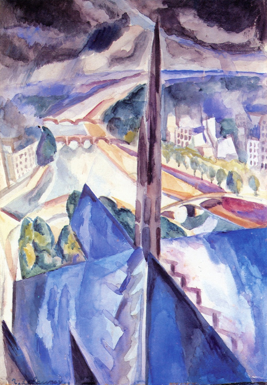 The Spire of Notre Dame by Robert Delaunay,16x12(A3) Poster
