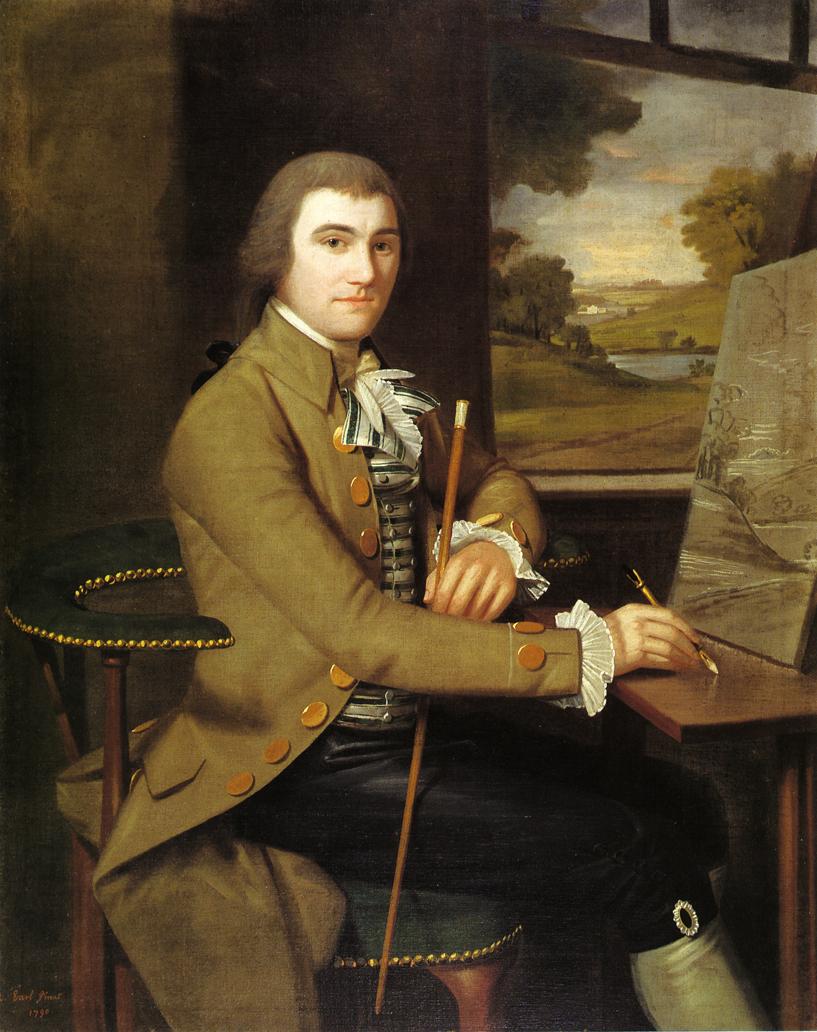 Colonel William Taylor, vintage artwork by Ralph Earl, 12x8" (A4) Poster