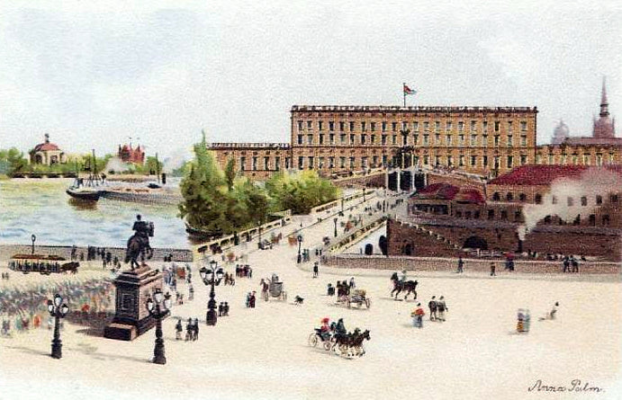 Stockholm Castle by Anna Palm de Rosa,A3(16x12")Poster