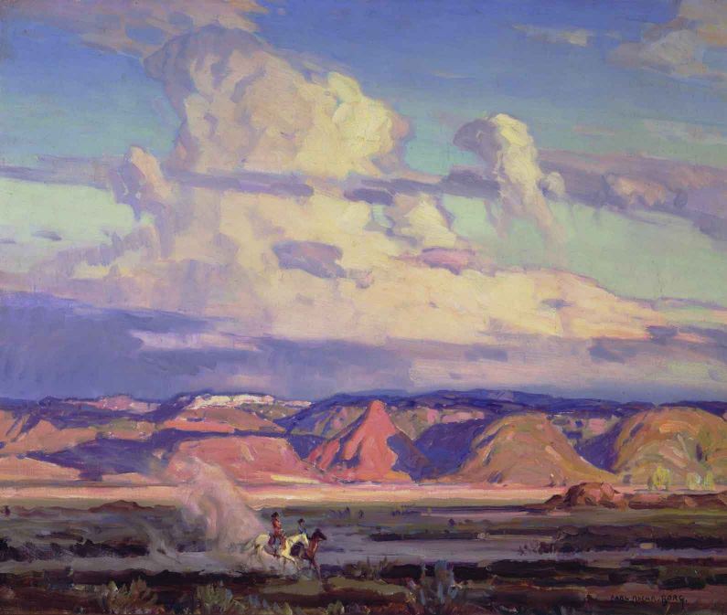 The Badlands, Arizona by Carl Oscar Borg,16x12(A3) Poster