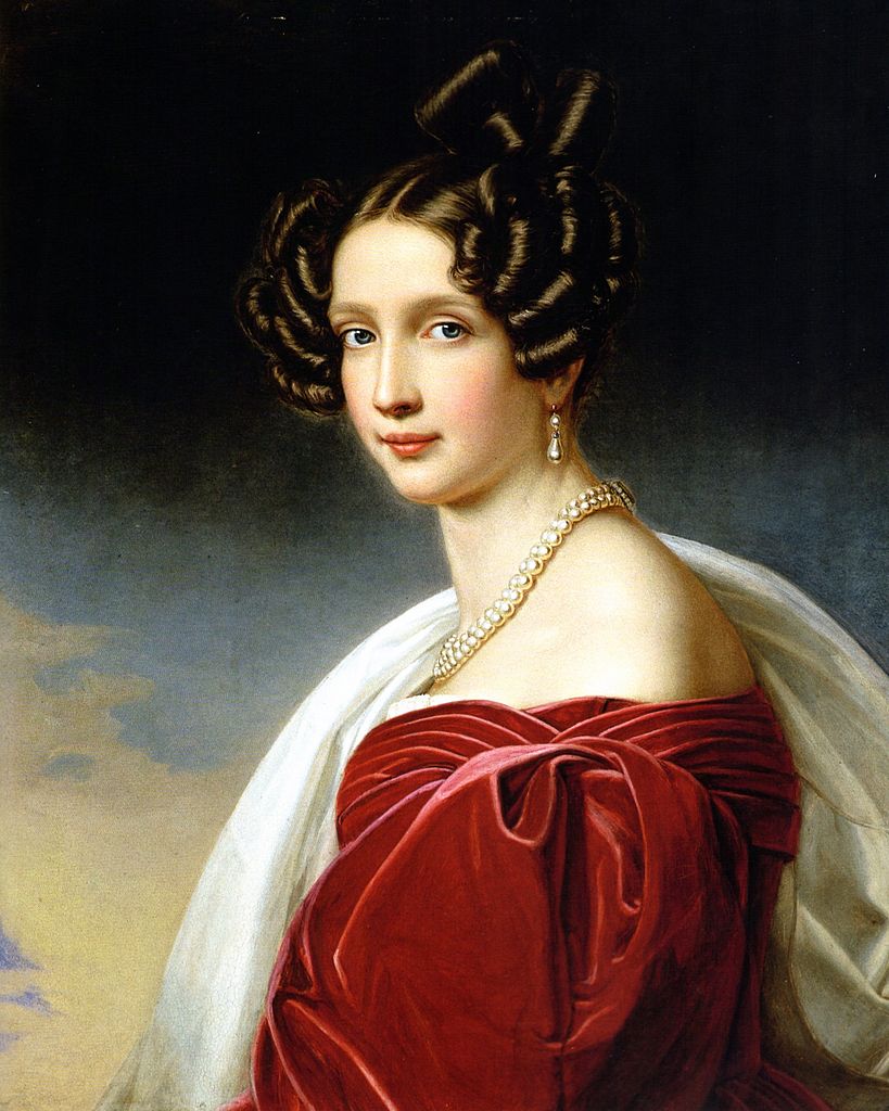 Sophie, Archduchess of Austria, vintage artwork by Joseph Karl Stieler, 12x8" (A4) Poster