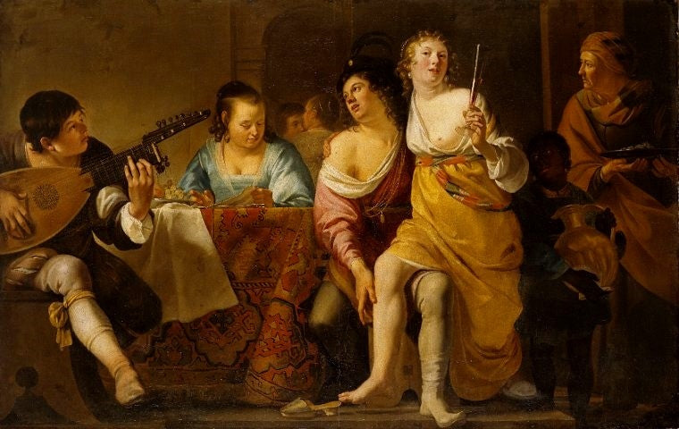 The prodigal son, vintage artwork by Jan van Bronckhorst, 12x8" (A4) Poster