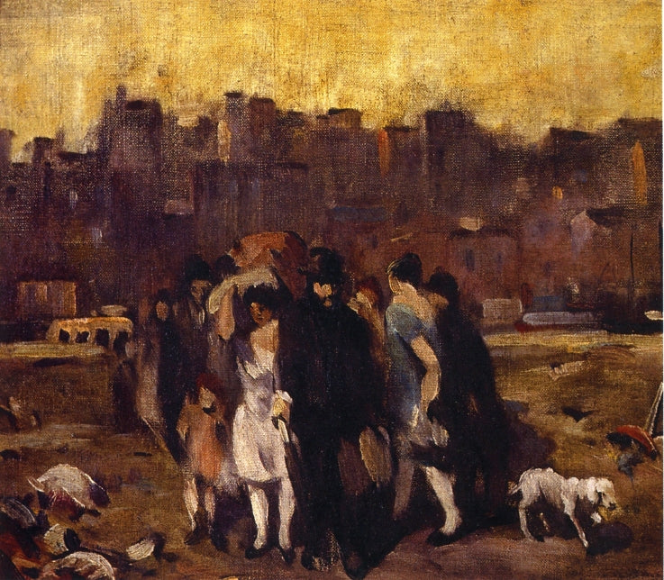 Study for The Exodus, vintage artwork by Robert Spencer, 12x8" (A4) Poster