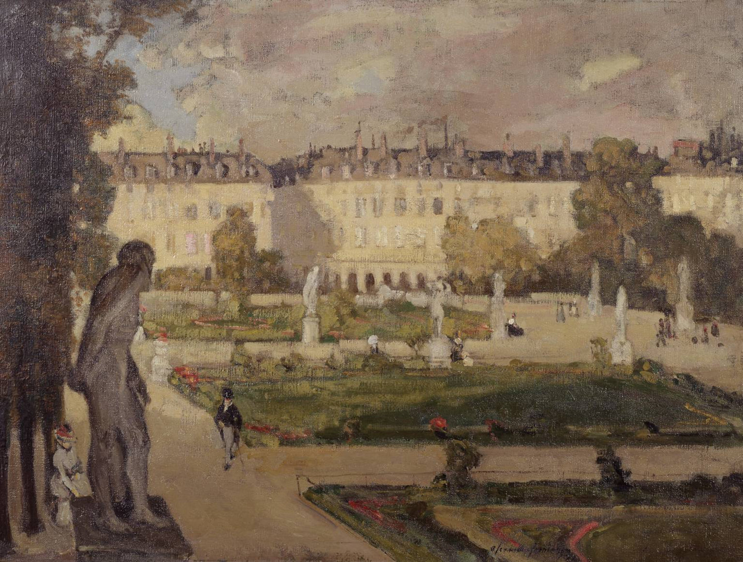 uileries Gardens and the Rue de Rivoli by Alexander Jamieson,16x12(A3) Poster