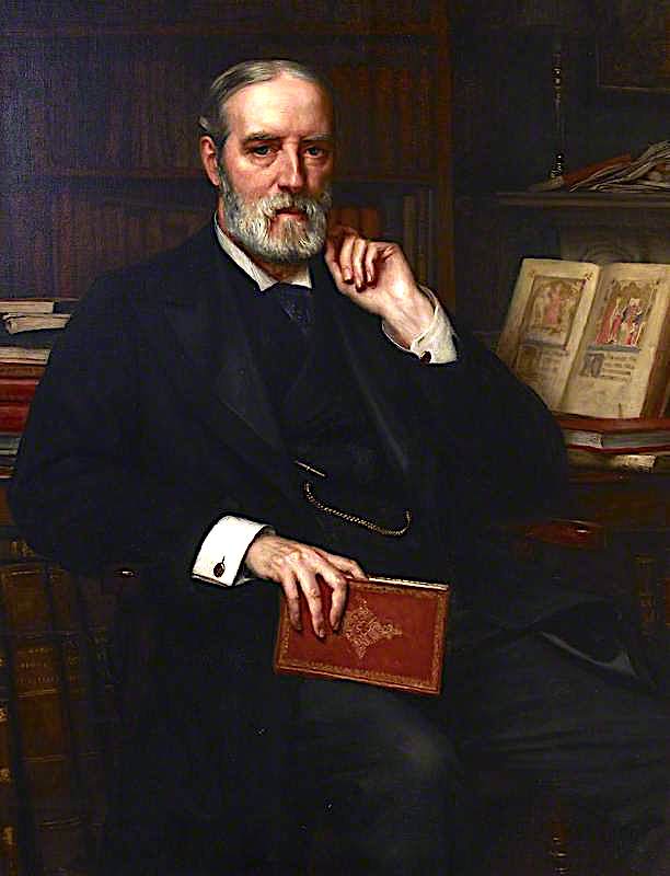 Sir Edward Maunde Thompson, Director and Principal Librarian, vintage artwork by Sir Edward John Poynter, 12x8" (A4) Poster