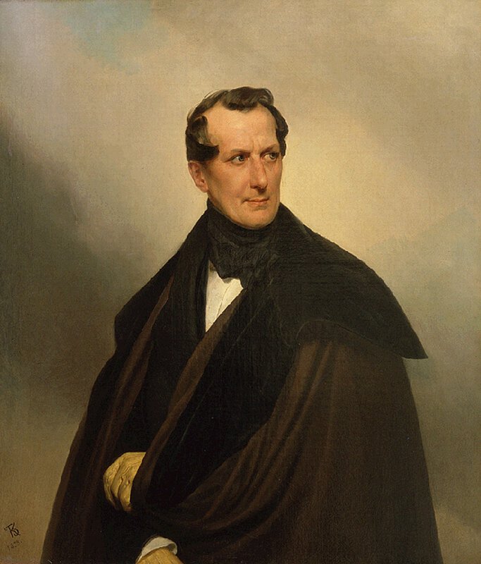 Portrait of Count P.S. Stroganov, vintage artwork by Karl Pavlovich Brulloff, A3 (16x12") Poster Print