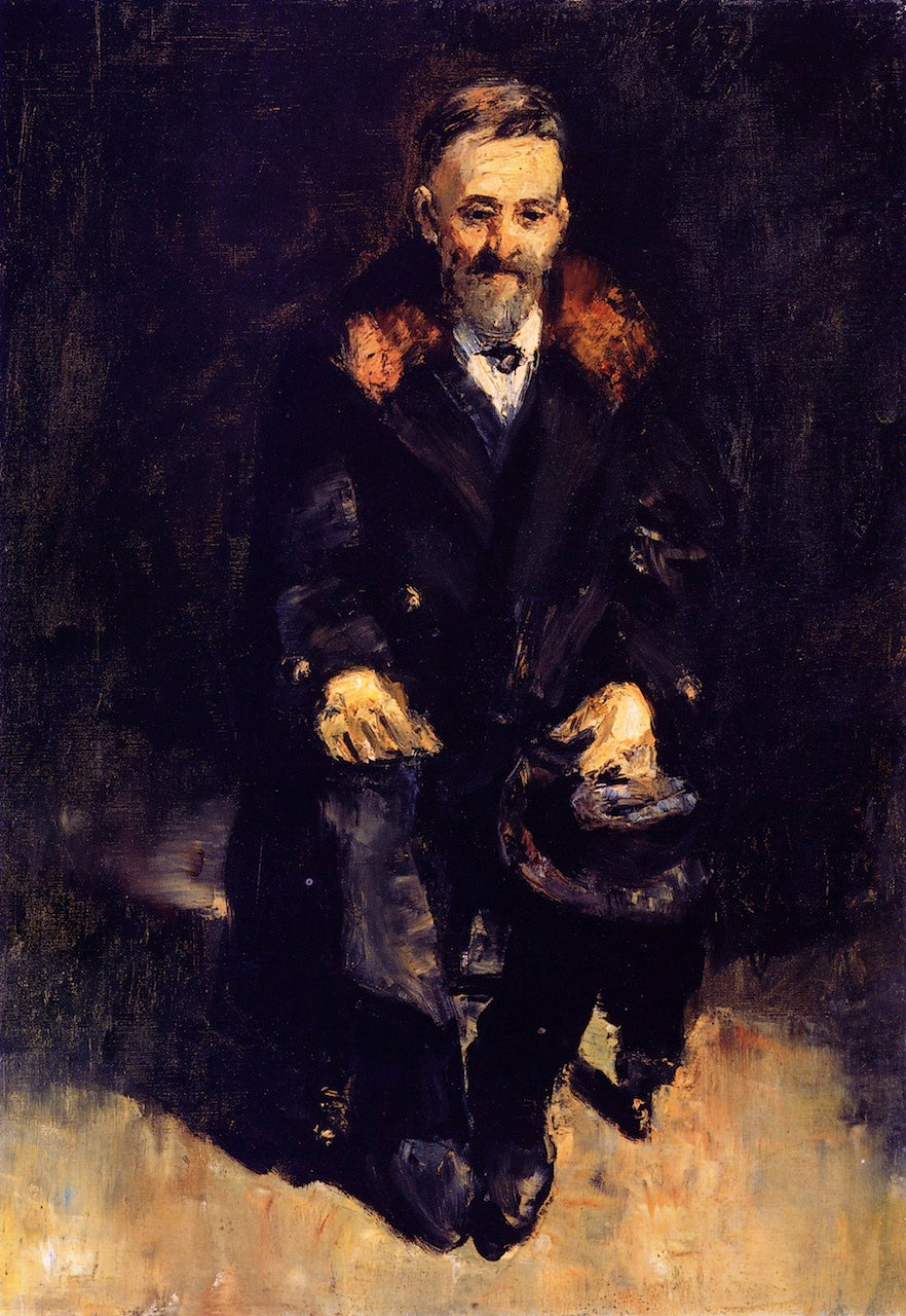 Old Man in a Fur Coat by Lesser Ury,A3(16x12")Poster