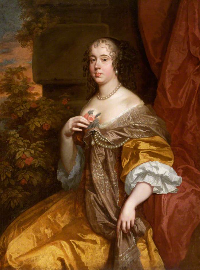 Elizabeth, Lady Leicester, vintage artwork by Peter Lely, 12x8" (A4) Poster