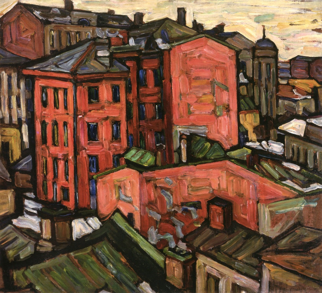 Moscow I, vintage artwork by Abraham A. Manievich, 12x8" (A4) Poster