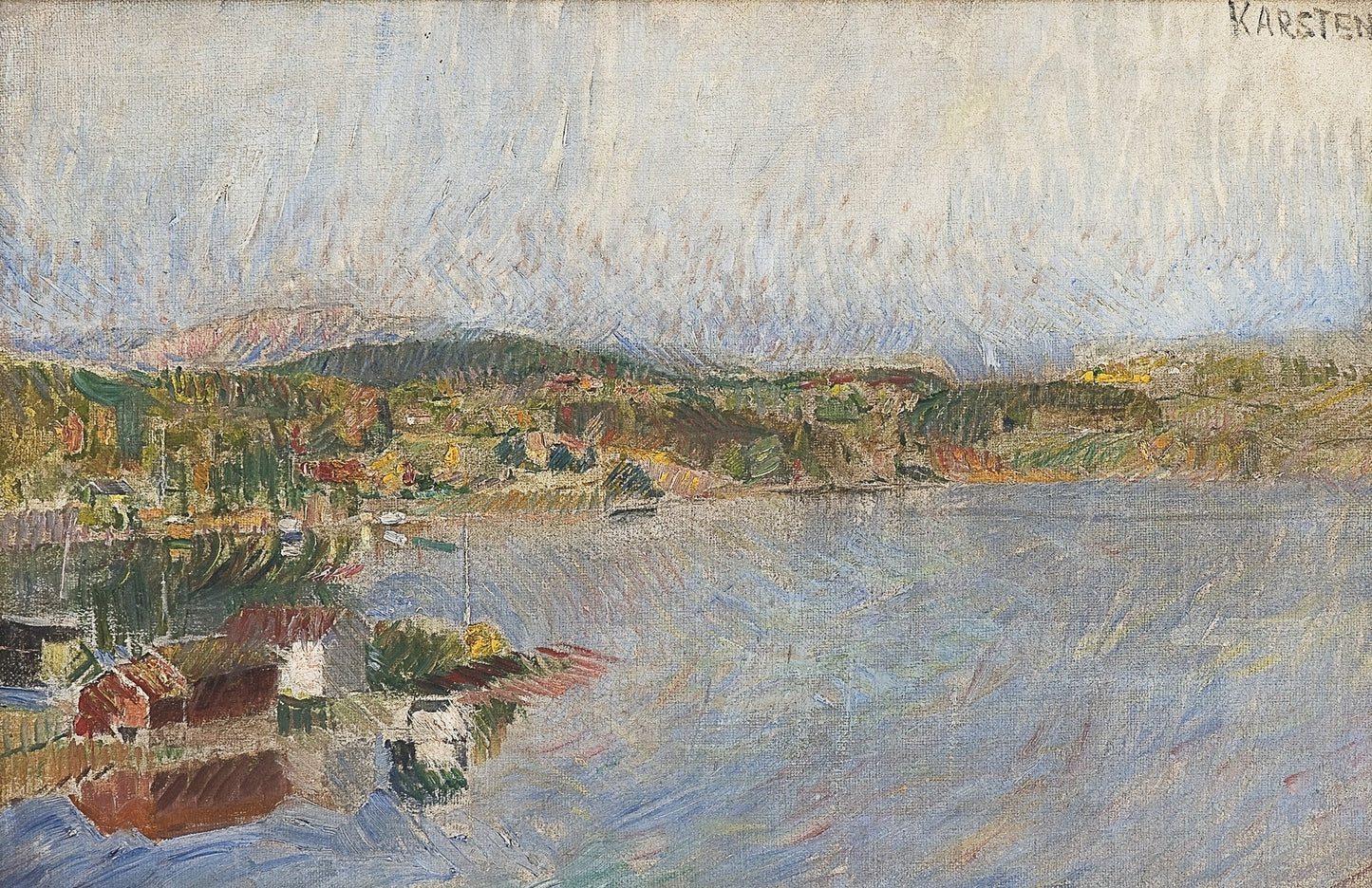 Fra Konglungen i Asker by Ludwig Karsten,16x12(A3) Poster