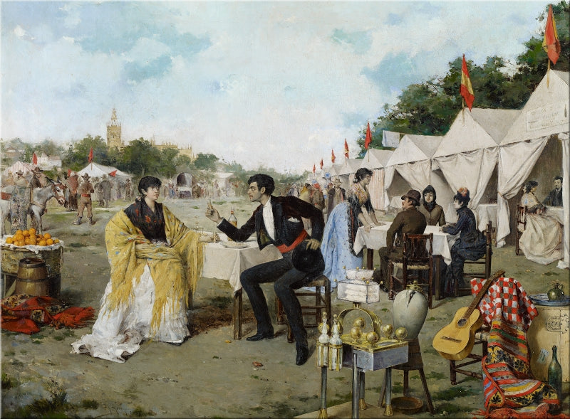 At the fair by Rafael Fernandez Arroyo,A3(16x12")Poster