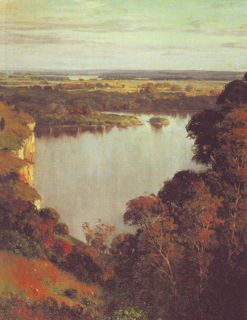 Monadnock meadow, vintage artwork by William Preston Phelps, 12x8" (A4) Poster