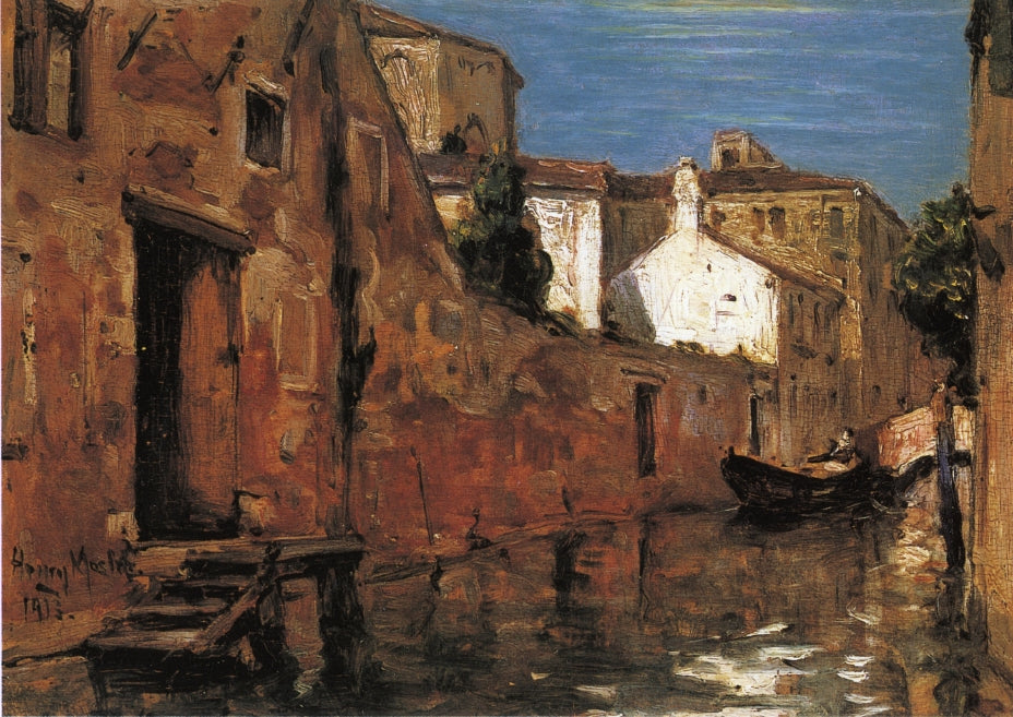 Rio Aguirvate, vintage artwork by Henry Mosler, 12x8" (A4) Poster