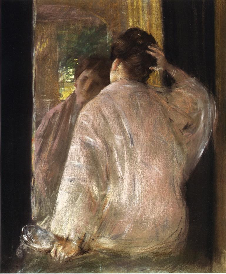 Dorothy, vintage artwork by William Merritt Chase, 12x8" (A4) Poster