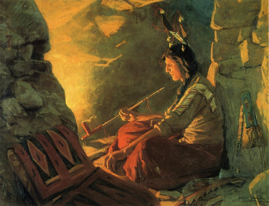 Indian Meditation by William Gilbert Gaul,A3(16x12")Poster