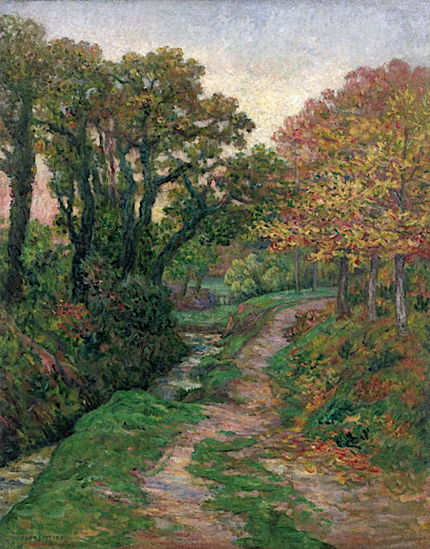 Little Stream near Port-Aven, vintage artwork by Ernest Ponthier de Chamaillard, 12x8" (A4) Poster