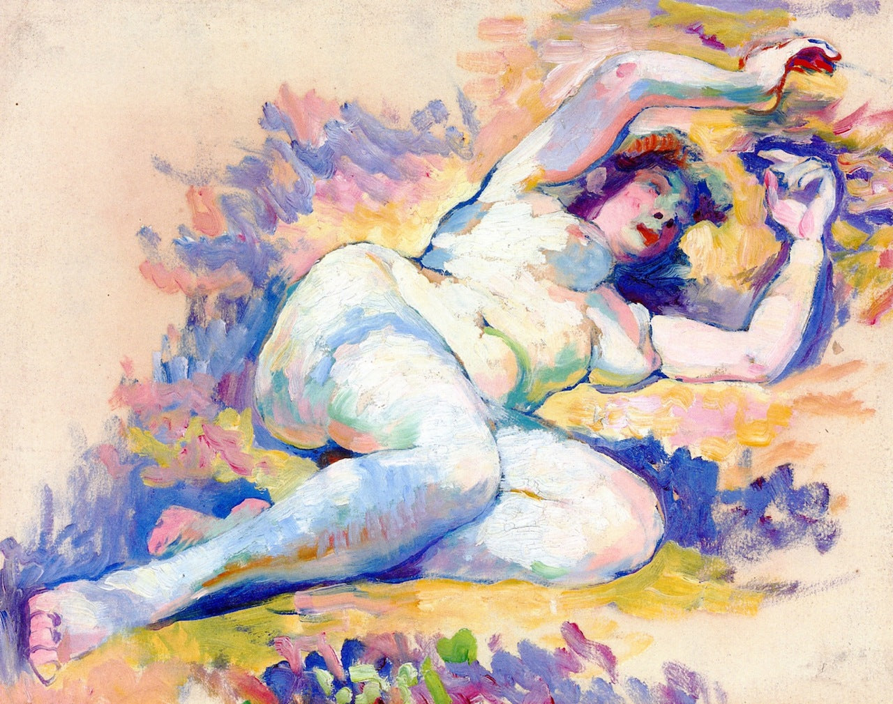 Napees (study), vintage artwork by Henri-Edmond Cross, 12x8" (A4) Poster