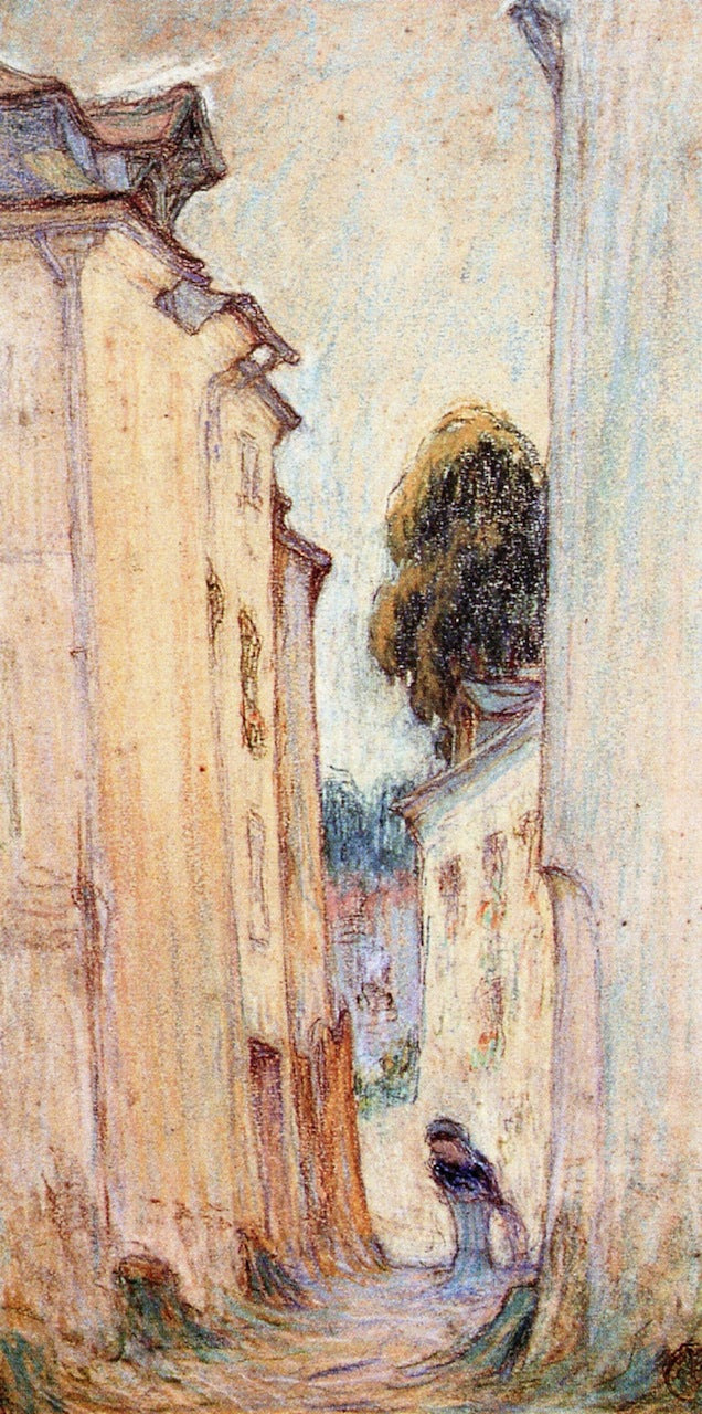 Street in Meudon, vintage artwork by Claude-Emil Schuffenecker, 12x8" (A4) Poster