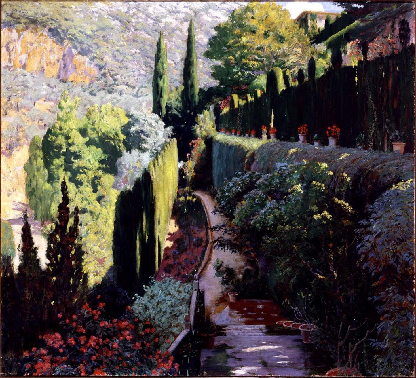 The Green Wall by Santiago Rusinol Prats,A3(16x12")Poster