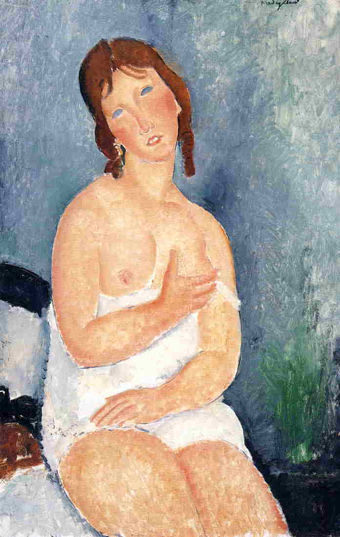The Dairymaid, vintage artwork by Amedeo Modigliani, 12x8" (A4) Poster