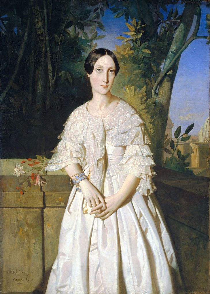 Countess de La Tour-Maubourg, vintage artwork by Theodore Chasseriau, A3 (16x12") Poster Print