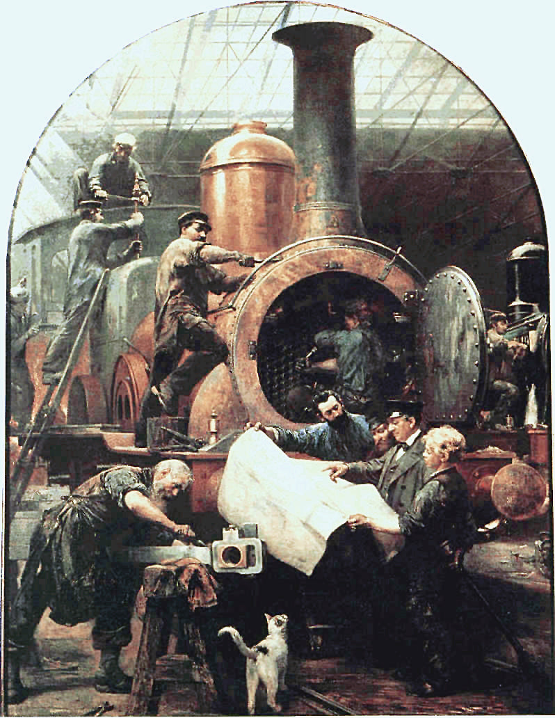 Before the Completion, vintage artwork by Paul Friedrich Meyerheim, 12x8" (A4) Poster
