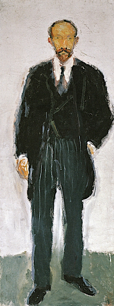 Prof. Ernst Diez, vintage artwork by Richard Gerstl, 12x8" (A4) Poster