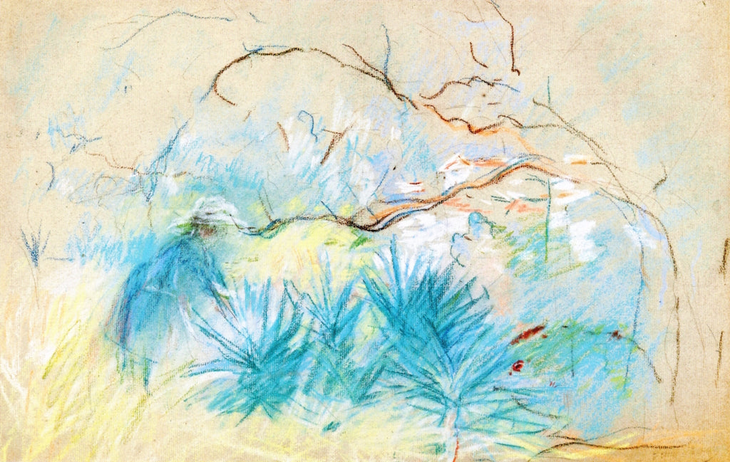 Garden at Cimiez, vintage artwork by Berthe Morisot, 12x8" (A4) Poster